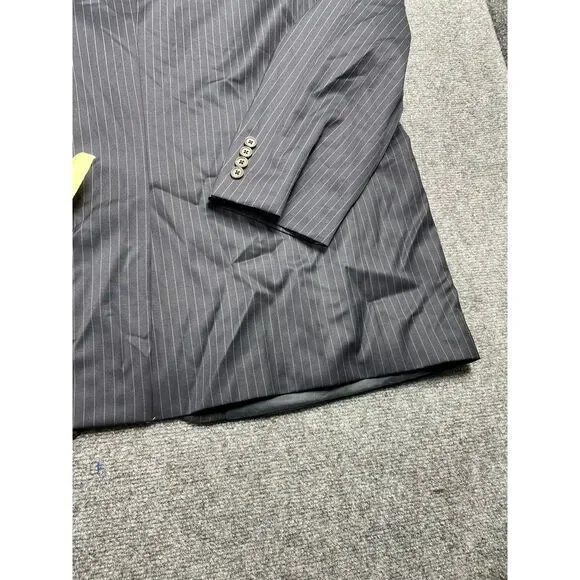 Polo Ralph Lauren Men's Blue Strips Suit Wool Blend Blazer Coat Size W51 L33